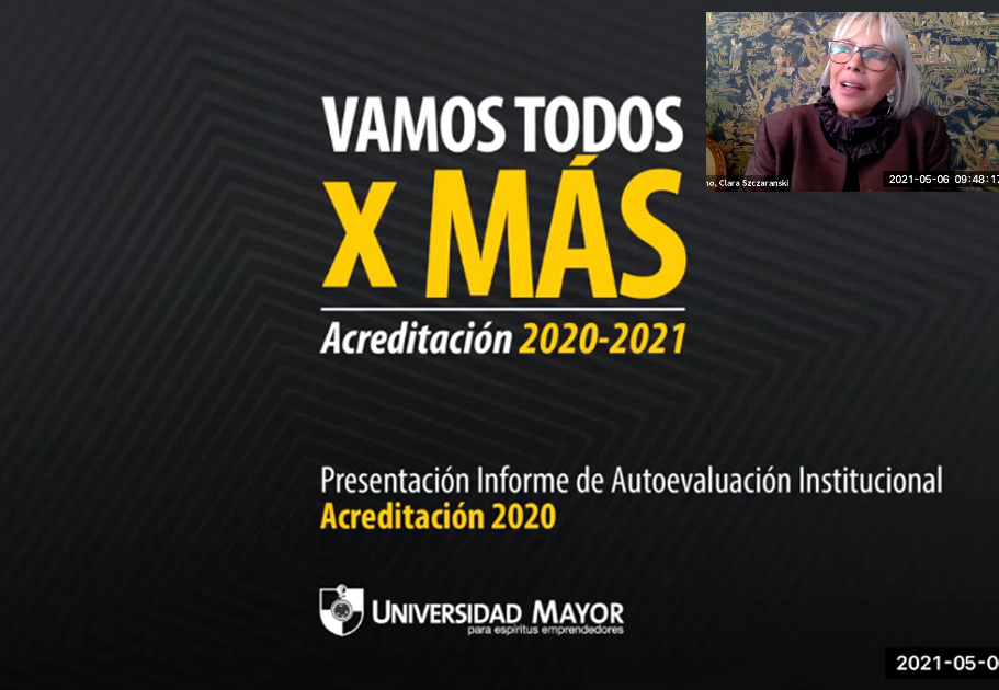 Autoridades dan a conocer los resultados del "Proceso de Autoevaluación Institucional” a la comunidad U. Mayor