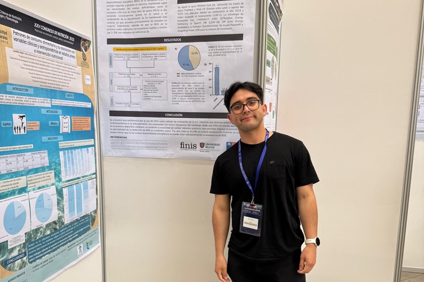 Académico y estudiante de Nutrición expondrán en importantes congresos científicos